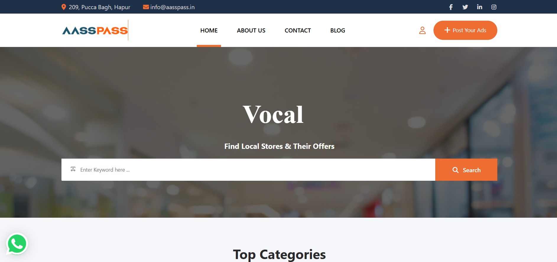 AASSPASS — Local Business Discovery Platform